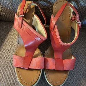 Red Coach wedges